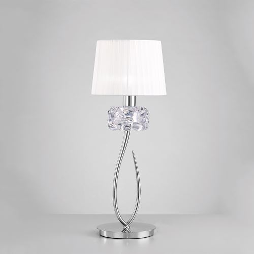 Настольная лампа Mantra Loewe белый/хром 4636