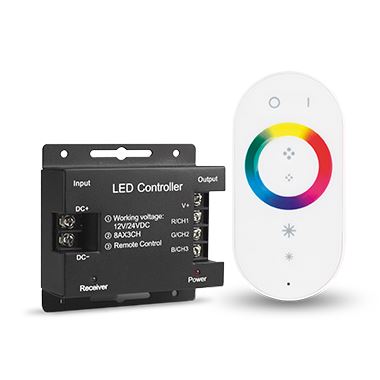 Контроллер для светодиодной ленты RGB Gauss 288W 24А белый 201013288
