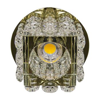 Встраиваемый светильник Feron JD58 LED COB золото/прозрачный