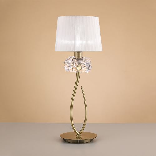 Настольная лампа Mantra Loewe белый/бронза 4736