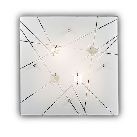 Светильник настенно-потолочный Sonex Opeli хром/белый 1235
