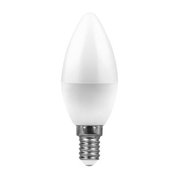 Лампа светодиодная Feron LB-72 свеча C37 5W E14 4000K 25401