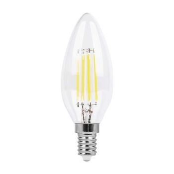 Лампа светодиодная Feron LB-58 филамент свеча C35 5W E14 4000K 25573