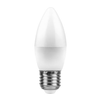 Лампа светодиодная Feron LB-97 свеча C37 7W E27 2700K 25758