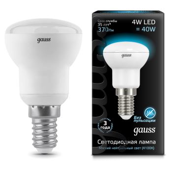 Лампа светодиодная Gauss LED R39 4W E14 4100K(106001204)