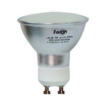 Лампа светодиодная Feron LB-26 GU10 7W 6400K 25291