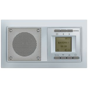Встраиваемое радио Siemens Delta Miro Color алюминиевый металлик 5TC1061