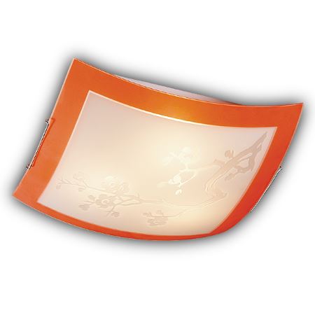 Светильник настенно-потолочный Sonex Sakura хром/оранжевый/белый 2148