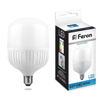 Лампа светодиодная Feron LB-65 30W E27/E40 6400K 25537