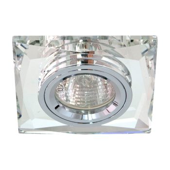 Встраиваемый светильник Feron 8150-2 хром/прозрачный