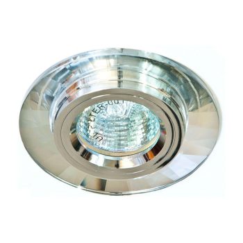 Встраиваемый светильник Feron 8160-2 хром/прозрачный