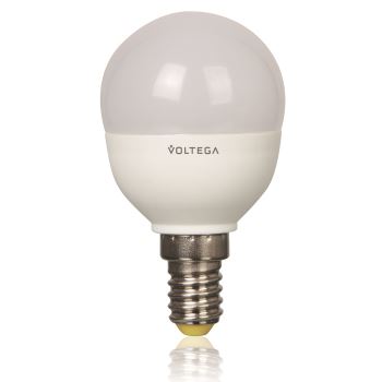 Лампа светодиодная Voltega Simple Light LED Шар 5.4W E14 2800K