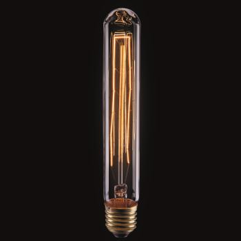 Ретро лампа накаливания Voltega Loft T10(Янтарь спираль) 40W E27 2700K