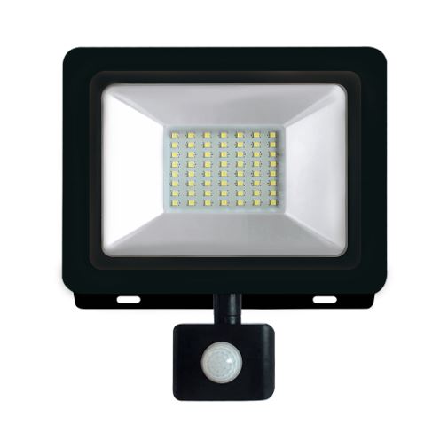 Прожектор светодиодный Gauss Elementary LED 10W IP65 6500К с датчиком движения 628511310