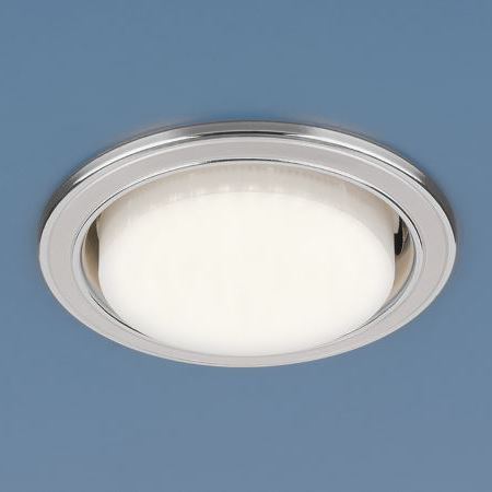 Встраиваемый светильник Elektrostandard 1036 GX53 WH/SL белый/серебро