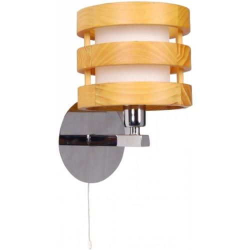 Бра Arte Lamp RING хром/коричневый A1326AP-1CC