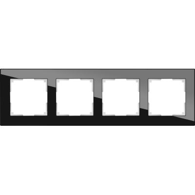 Рамка Werkel Favorit 4 поста черный WL01-Frame-04