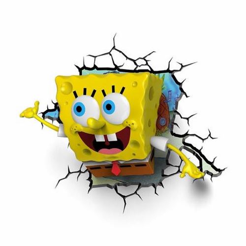 Светильник для детской 3DLightFX 3D Spongebob