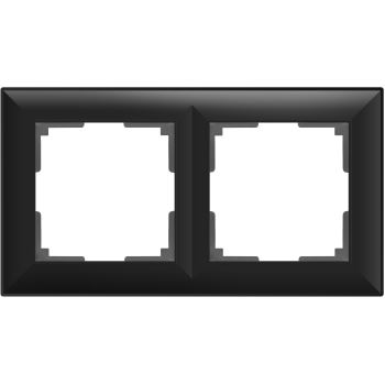 Рамка Werkel Fiore 2 поста черный матовый WL14-Frame-02