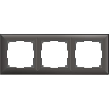 Рамка Werkel Fiore 3 поста серо-коричневый WL14-Frame-03