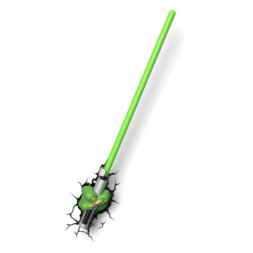 Светильник для детской 3DLightFX 3D Star Wars Yoda Saber