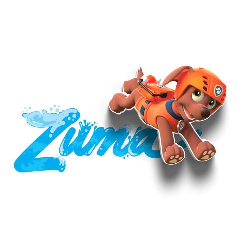 Светильник для детской 3DLightFX 3D Paw Patrol Zuma Mini